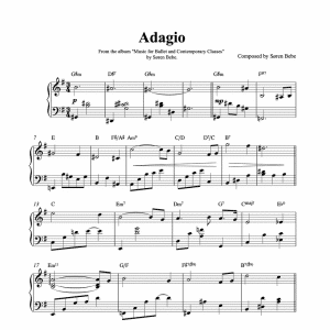 ballet class sheet music for adagios