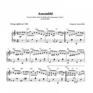 assemble piano sheet music for ballet class pdf