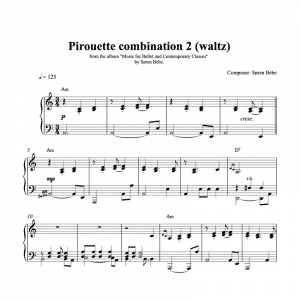 pirouette waltz sheet music