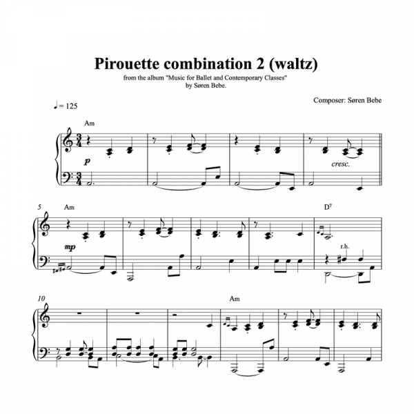 pirouette waltz sheet music