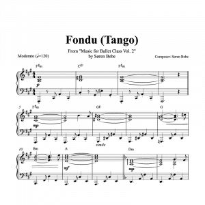 tango piano sheet music