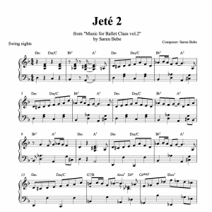 jete sheet music pdf