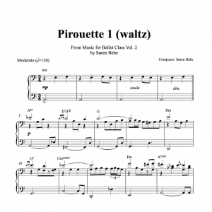 pirouette sheet music