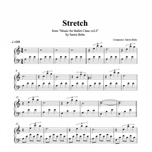 stretch piano sheet music for music for ballet class vol.2 by soren bebe