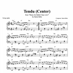 tendu sheet music pdf