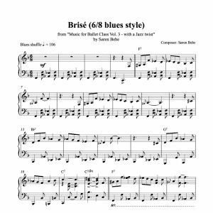 brisé piano sheet music pdf