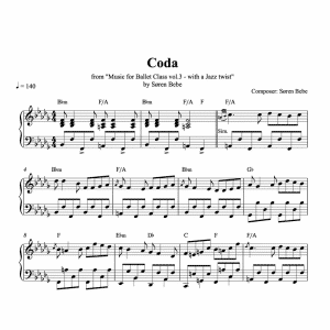 coda piano sheet music pdf