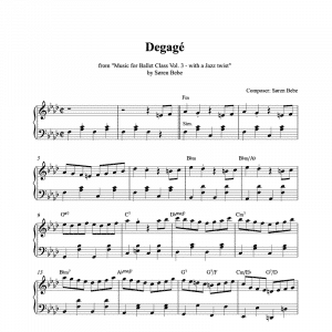 degagé piano sheet music pdf
