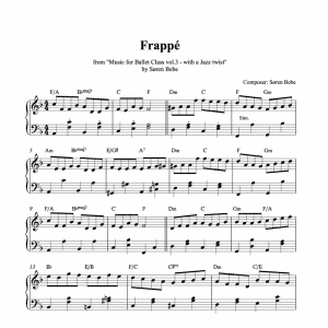 frappé piano sheet music pdf