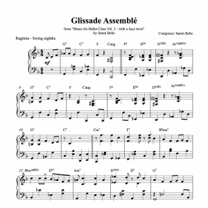 glissade assemble piano sheet music pdf