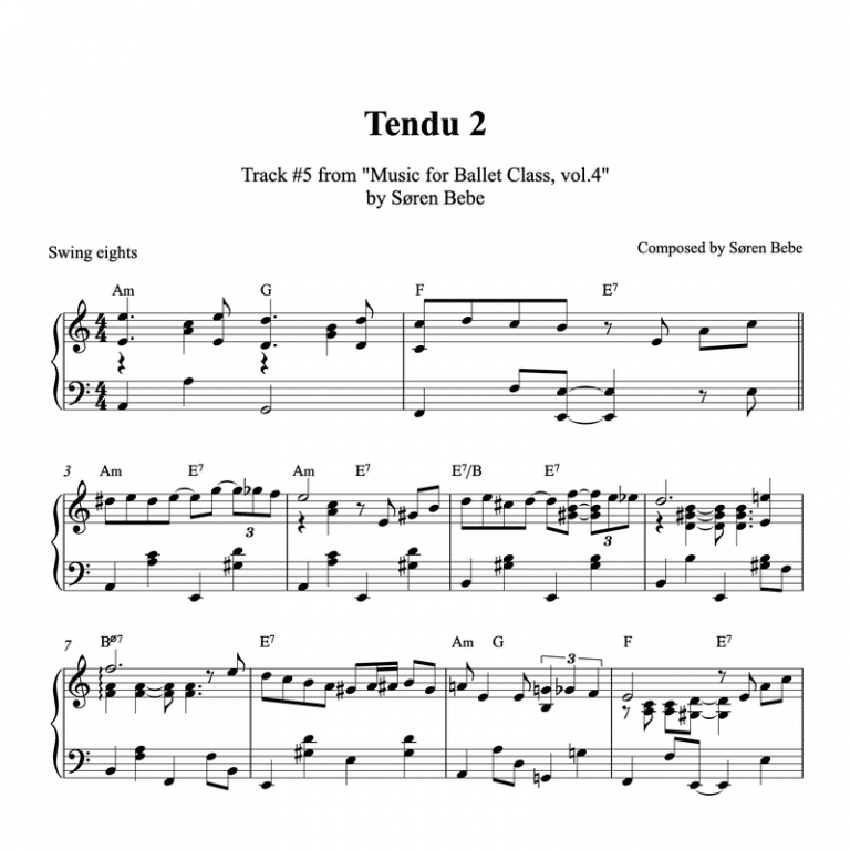 Complete Sheet Music for "MORE Music for Tap Dance" (PDF)