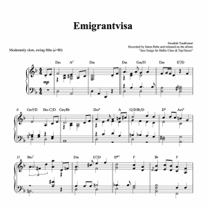 emigrantvisa piano sheet music pdf