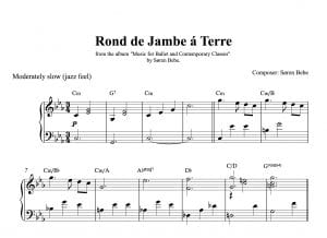 Complete Sheet Music for "Music for Ballet Class" by Søren Bebe (26 pieces​/​71 pages - PDF download) - Image 6