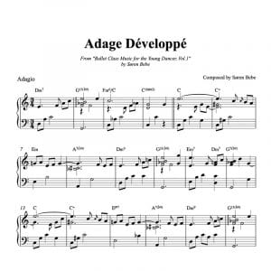 adage developpe piano sheet music pdf