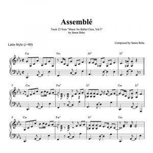 piano sheet music for assemble