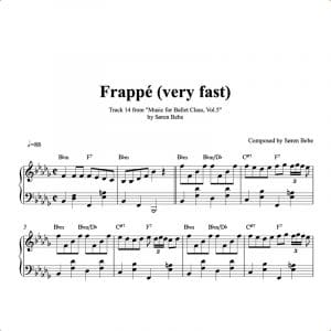 frappe piano sheet music