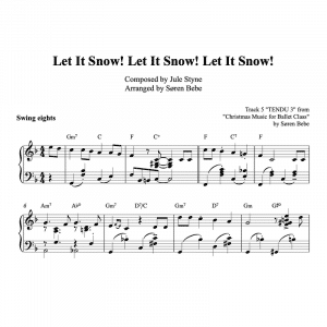 Let it snow piano sheet music for ballet class