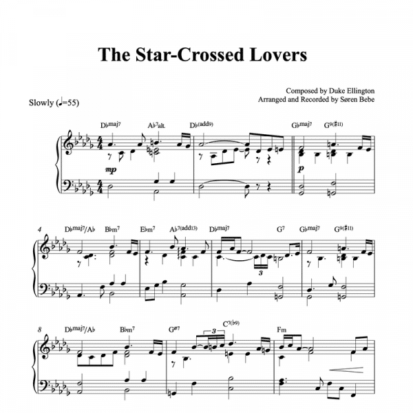 the star-crossed lovers duke ellington piano sheet music pdf