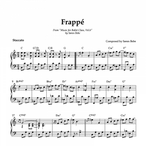 piano score for frappes
