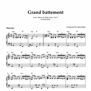 mazurka sheet music