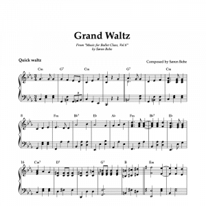 grand waltz sheet music for ballet