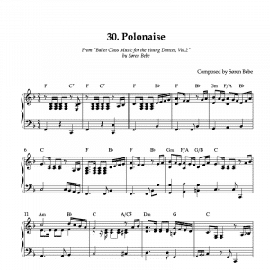 polonaise piano sheet music