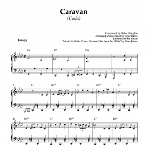 caravan by duke ellington arranged for ballet class coda exercise