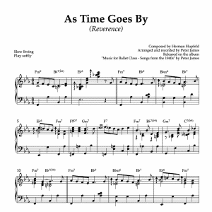As Time Goes By (Herman Hupfeld) (Reverence) | Piano Sheet Music for Ballet Classes (PDF)