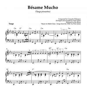 besame mucho piano sheet music