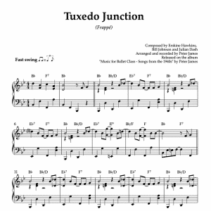 piano sheet music for tuxedo junction