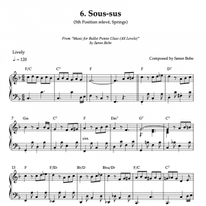 piano sheet music for sous-sus