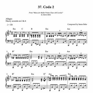 coda piano sheet music