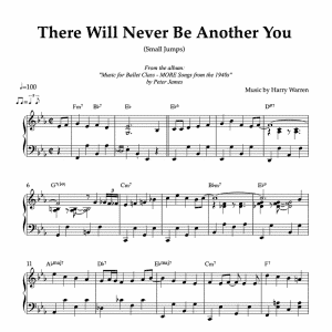 piano sheet music for the jazz standard there will never be another you