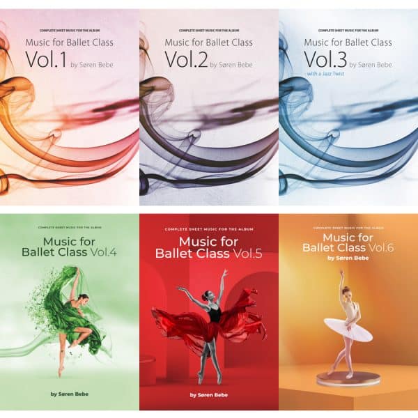 "Music For Ballet Class" Volumes 1-6 Special Sheet Music Bundle (PDF download)